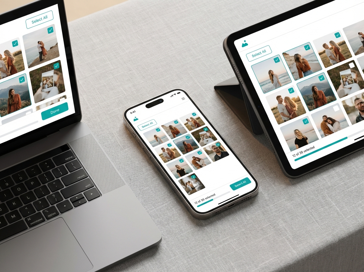 Free Pic running on phone, tablet, and laptop