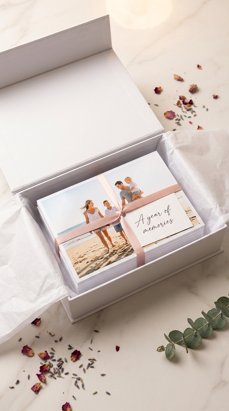 Free Pic prints arriving in a gift box